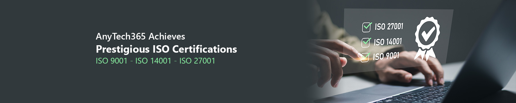 AnyTech365 Achieves Prestigious ISO Certifications